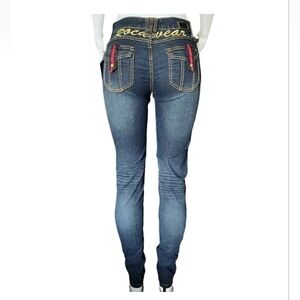 Vintage Y2K Rocawear Memory Stretch Jeans Dark Wash Size 18